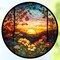 Diamond Painting Kits for Adults, 5D DIY Diamond Art Kits for Beginners Round Full Drill Diamond Painting for Home Wall Decoration Gift 12×12inch, Stained Glass Sunflower